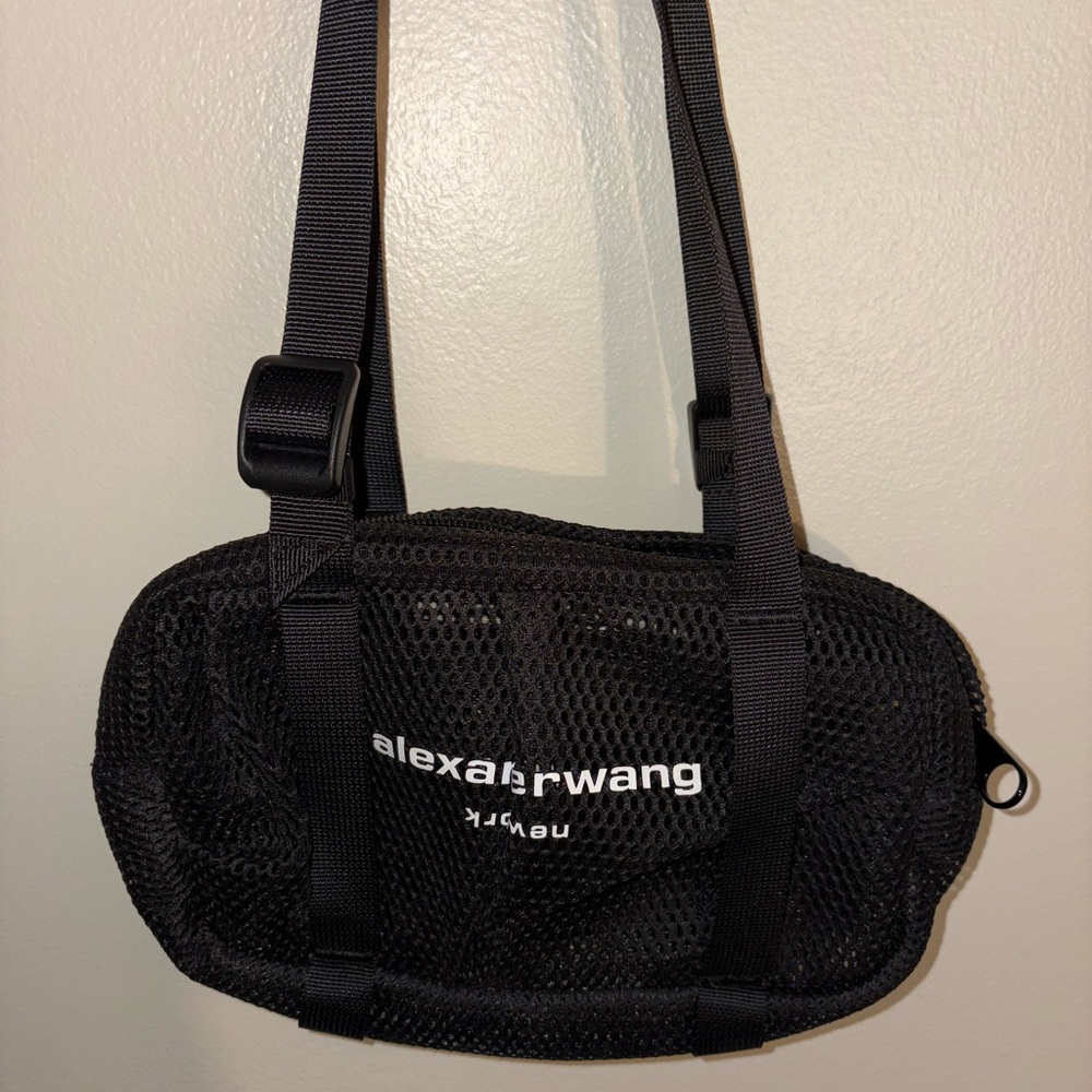 ALEXANDERWANG WANG SPORT MINI DUFFLE MESH BAG